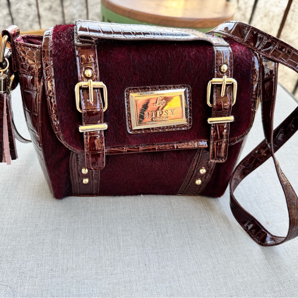 BRAND NEW Lipsy Burgundy Crossbody Bag